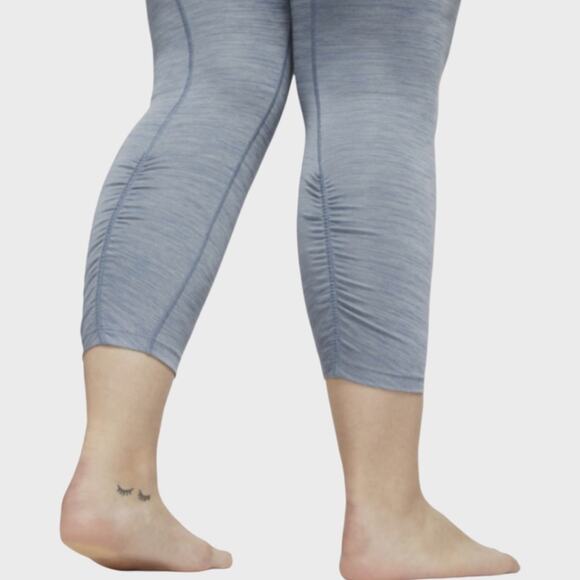 Nike Yoga Women's Plus Sz Grey Ruched Calf Yoga 7/8 Tights NWOT - Picture 7 of 16